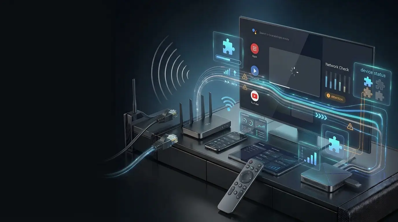 IPTV troubleshooting and streaming problem diagnostics on a Smart TV